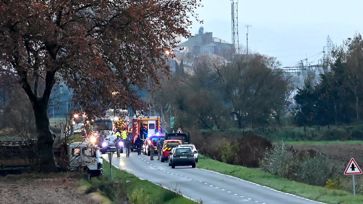 Vue générale de l'accident dans l'Aude