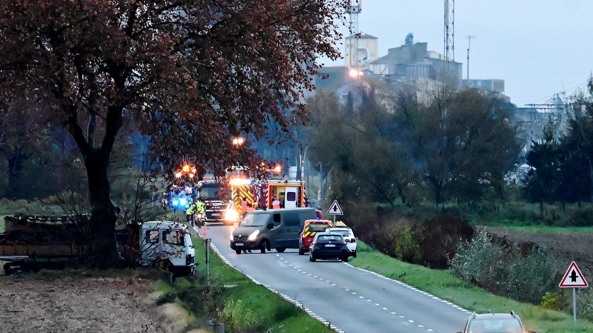 Secours et commandement sur la RD33