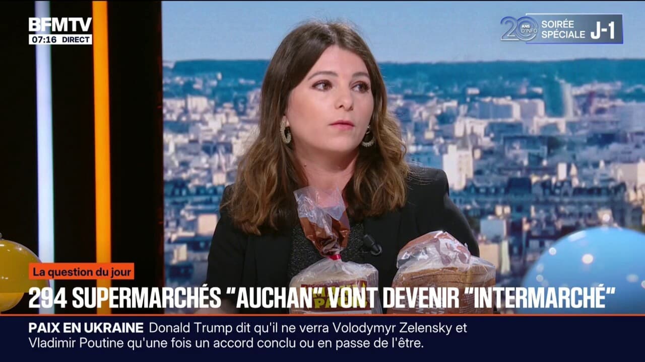 Carte des magasins concernés par la fusion Auchan-Intermarché