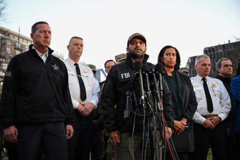 Conférence de presse après la fusillade à Washington, 26 novembre 2025