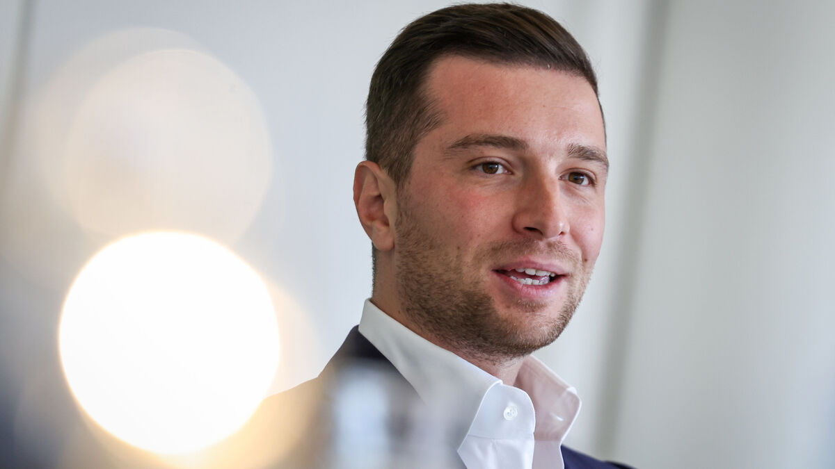 Bardella lors de l'incident à Vesoul (archives)