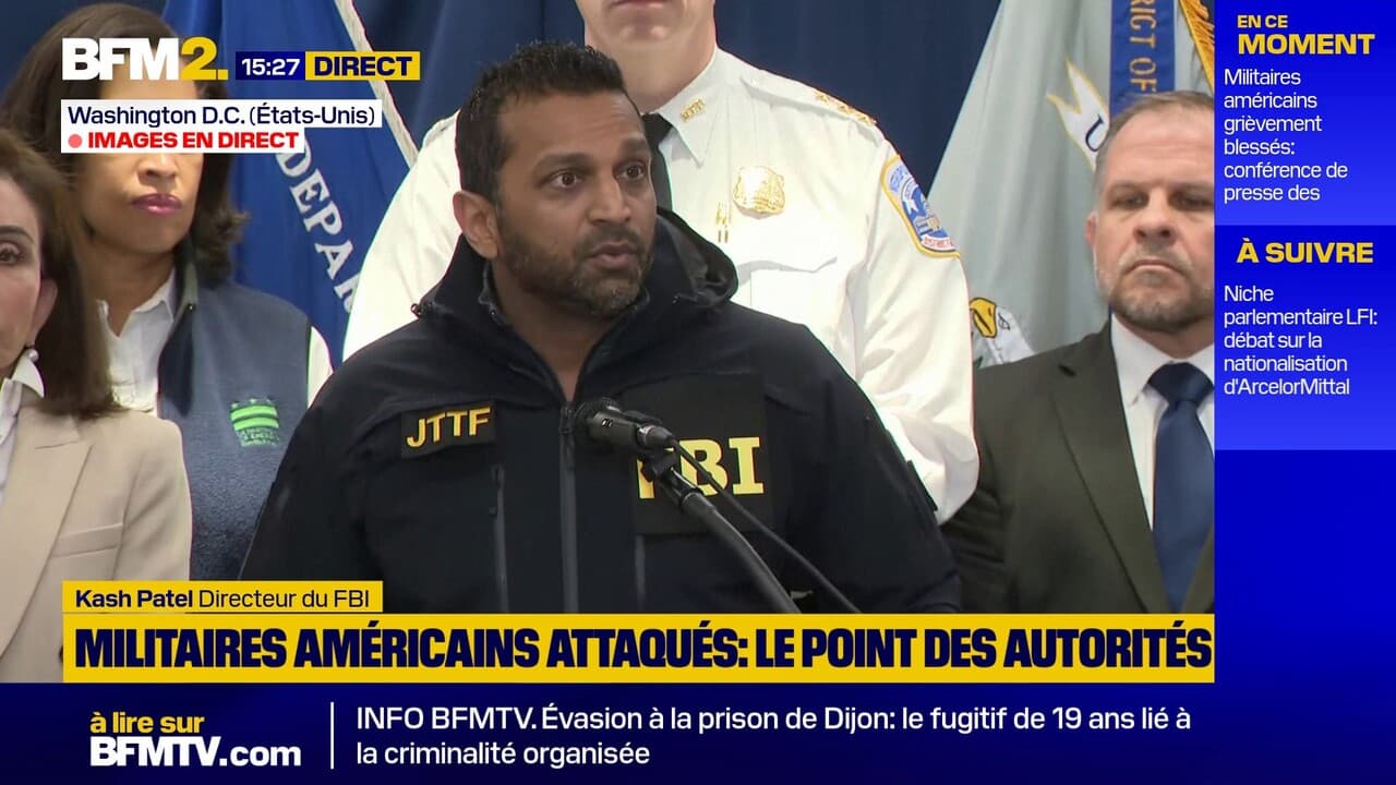 Militaires de la Garde nationale blessés près de la Maison-Blanche