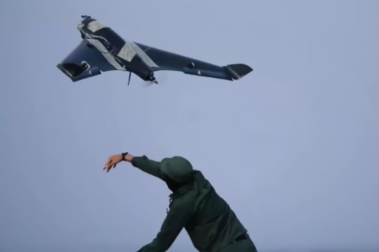 Drone Shahin utilisé par les forces de l'opposition