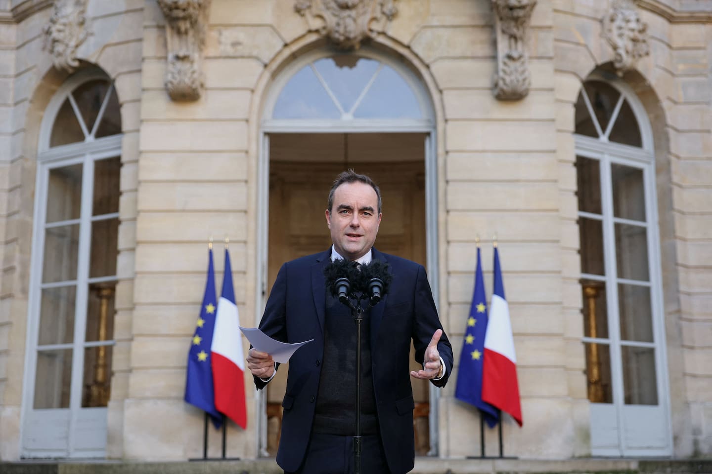 Sébastien Lecornu lors d un débat budgétaire