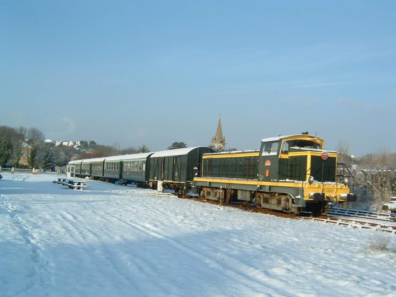 Train touristique du Cotentin avec le Père Noël