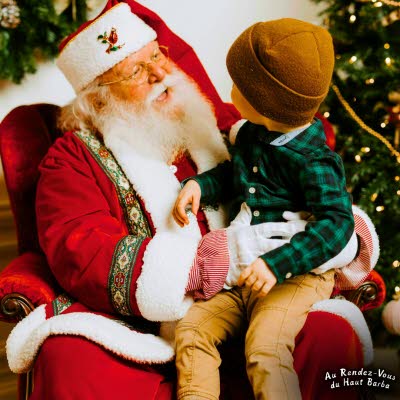 Visite du Père Noël dans les Vosges