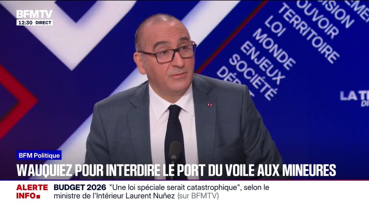 Laurent Nuñez lors d'une déclaration BFMTV