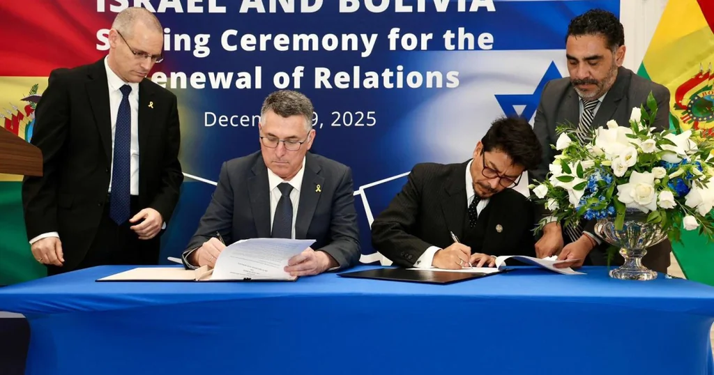 Israël et Bolivie rétablissent leurs relations diplomatiques