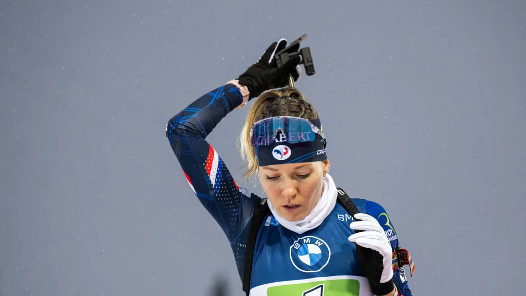 Océane Michelon sur le podium à Östersund, 3e du sprint