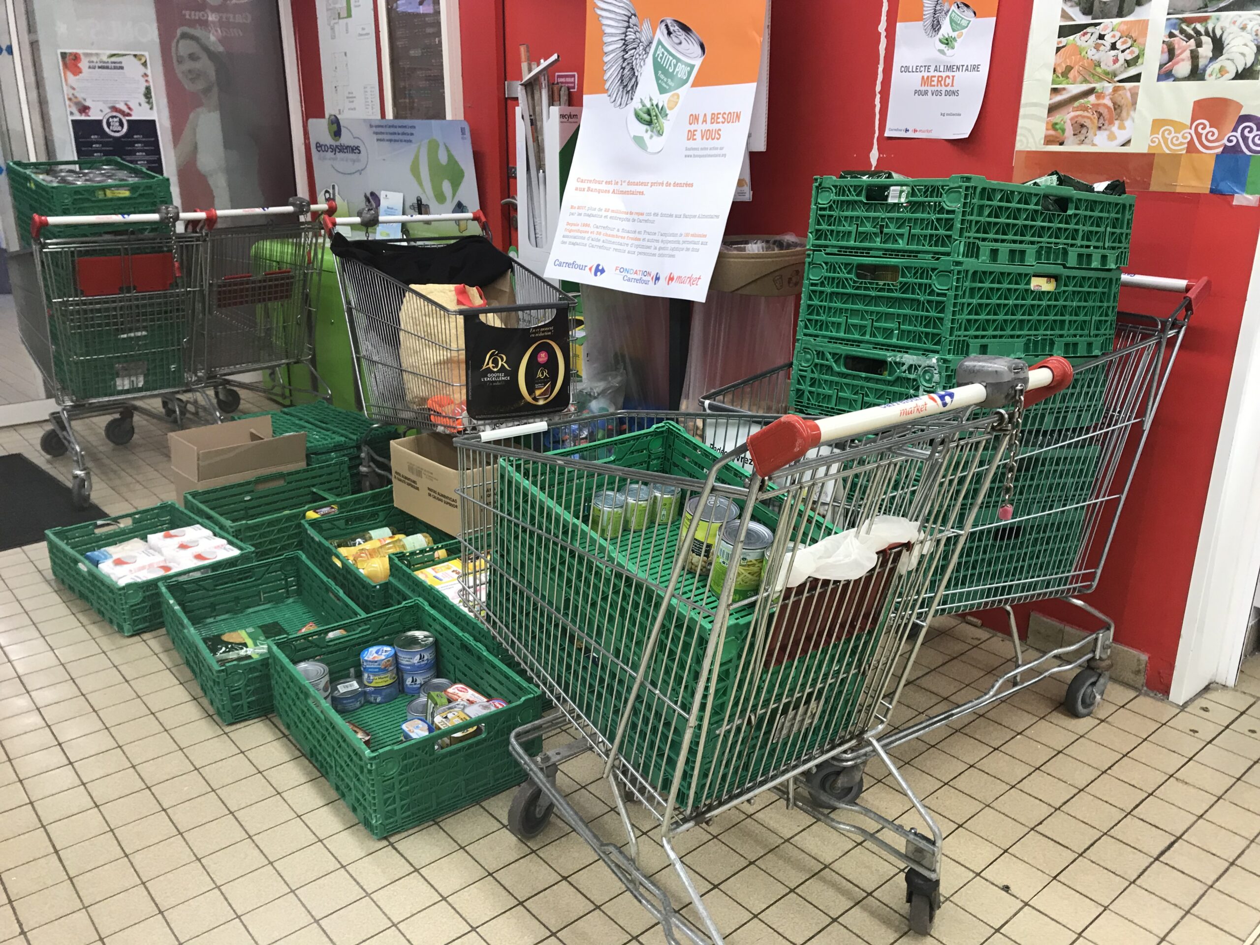 Collecte de denrées Banque alimentaire Villeurbanne