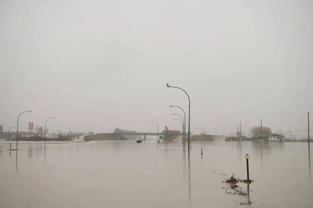 Fermeture prolongée de l'autoroute 1 à Abbotsford en raison des inondations