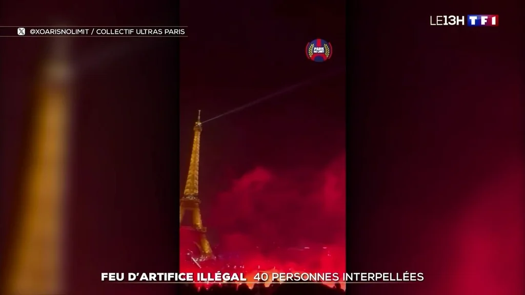 Feux d’artifice illégaux près de la tour Eiffel: 40 interpellations