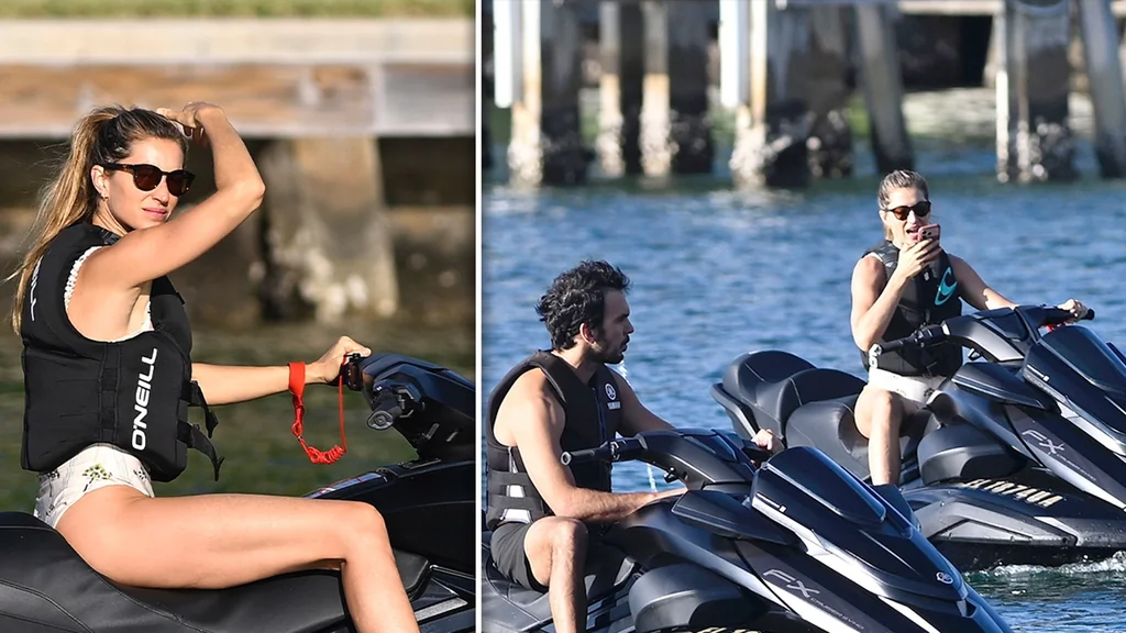 Gisele Bündchen et Joaquim Valente s'amusent en jet ski en Floride