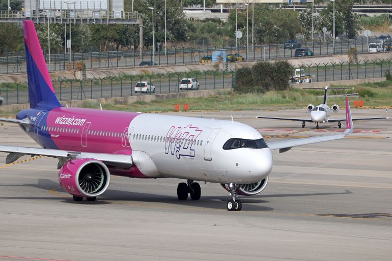 Avion Airbus au sol après incident