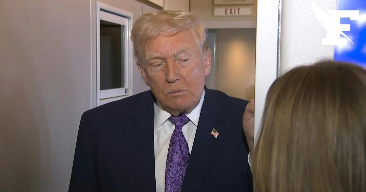 Donald Trump lors d'une allocution sur l'Ukraine