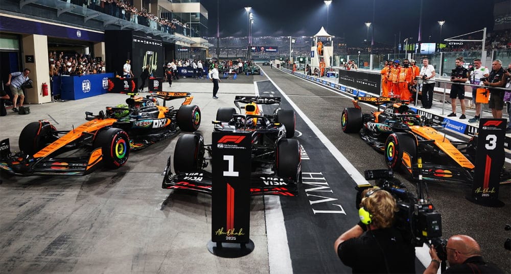 Vue du circuit Yas Marina lors du Grand Prix d'Abou Dhabi
