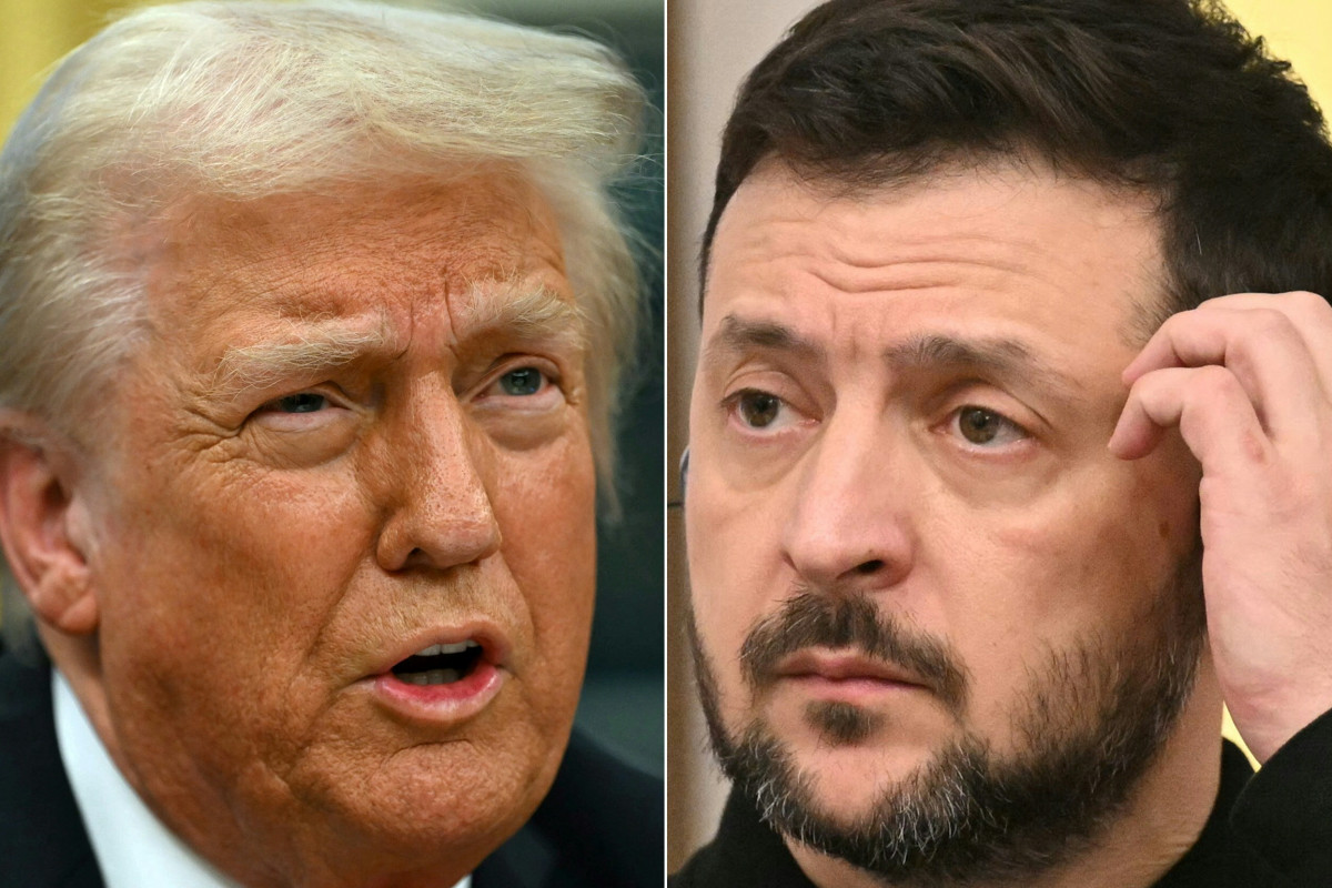 Donald Trump et Volodymyr Zelensky lors d'une apparition publique