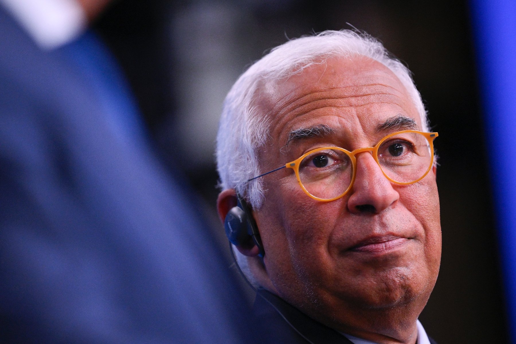 Antonio Costa lors d'une conférence de presse à Bruxelles