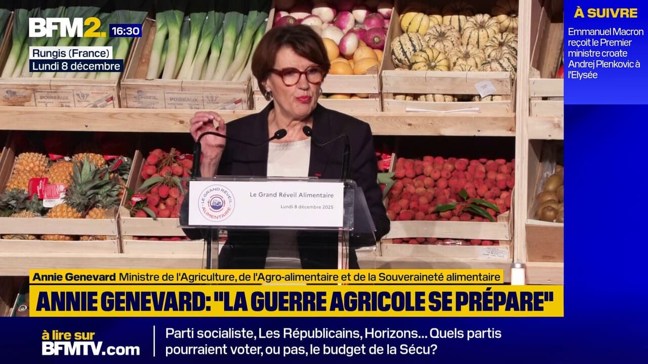 Discours de Annie Genevard sur la souveraineté alimentaire