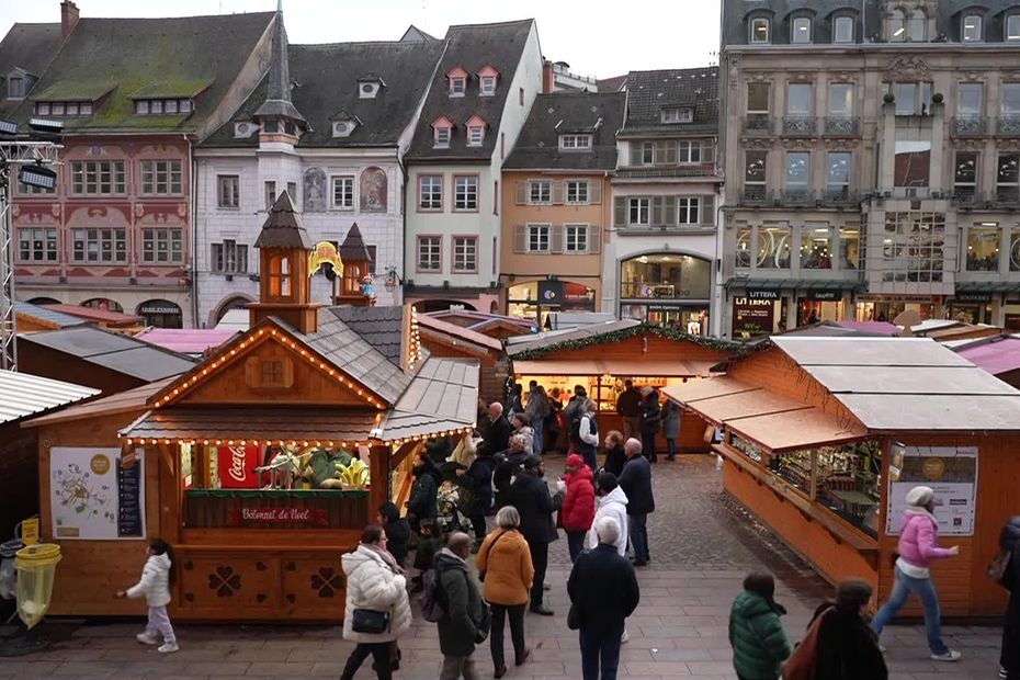 Marché de Noël à Mulhouse, stands et ambiance festive