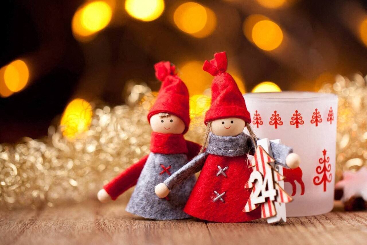 Vue générale du marché de Noël à la Meinau