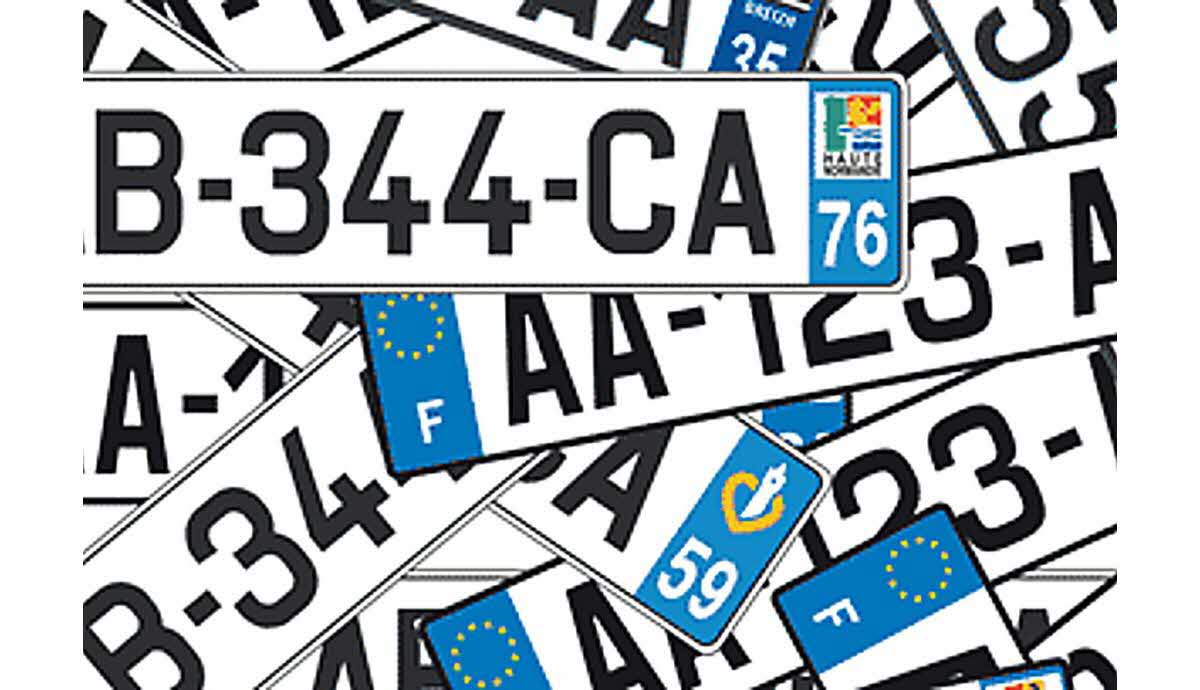 Exemple d’usurpation de plaques d’immatriculation
