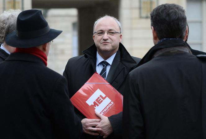 Damien Castelain lors d’un reportage