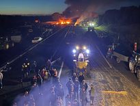 Le blocage de l'A61 se poursuit.