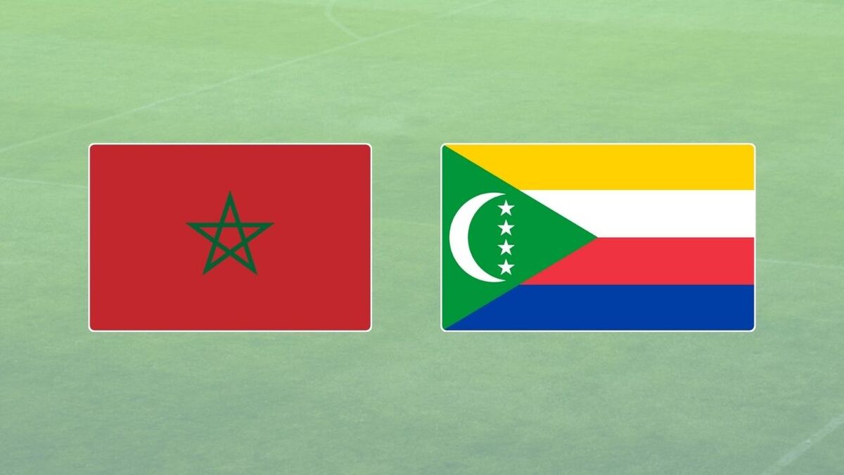 Affiche du match d'ouverture Maroc-Comores CAN 2025