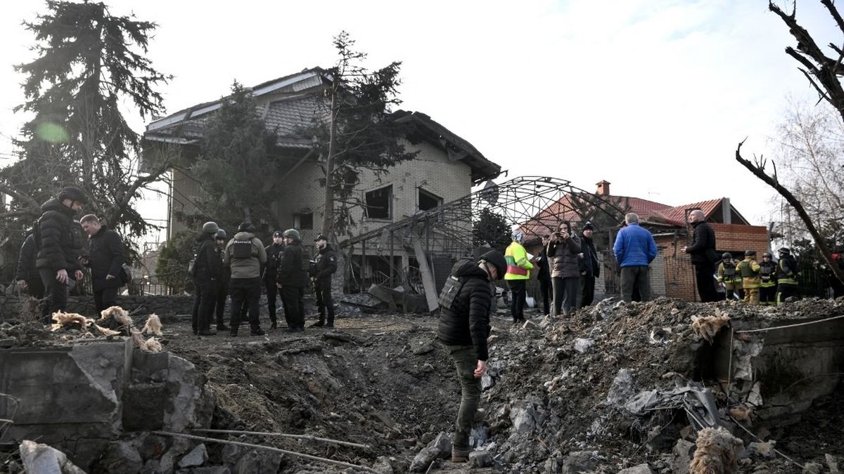 Zelensky lors d’un briefing présentant le plan de paix