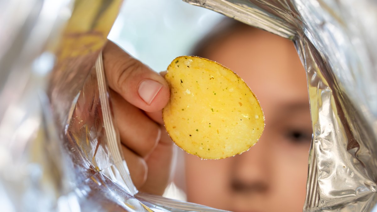 Encas soufflés destinés aux tout-petits en rayon