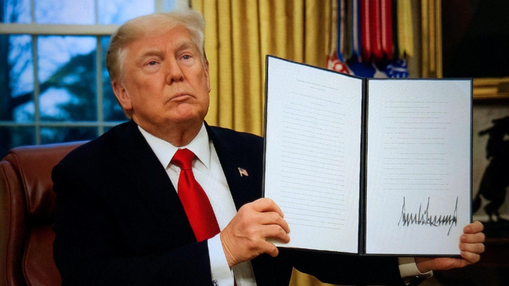 Donald Trump médiatisé en France en 2025