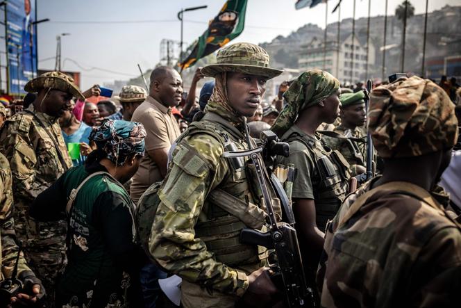 Des membres du Mouvement du 23 mars, après la prise de Bukavu, le 20 février 2025.