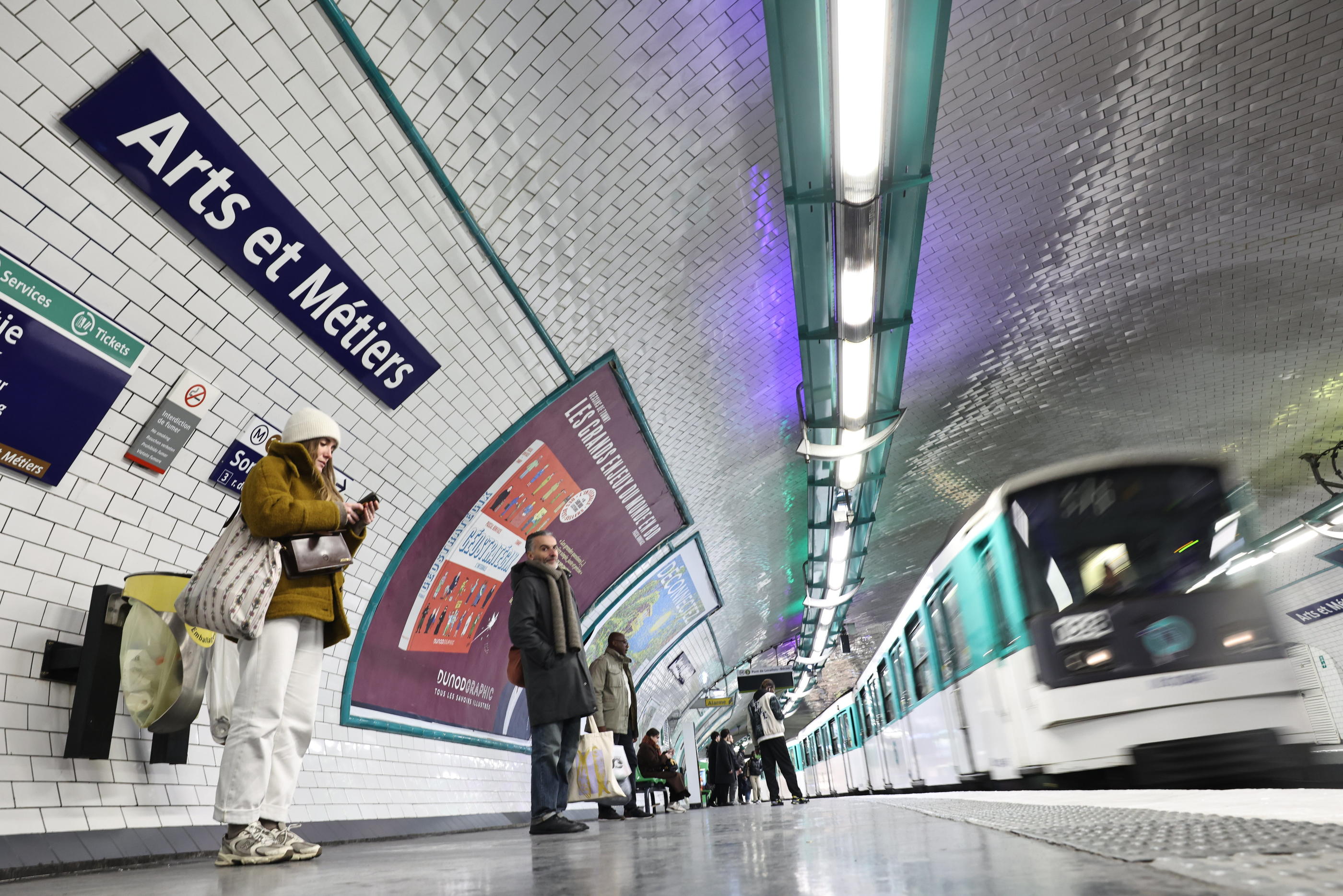Illustration montrant les attaques dans le métro
