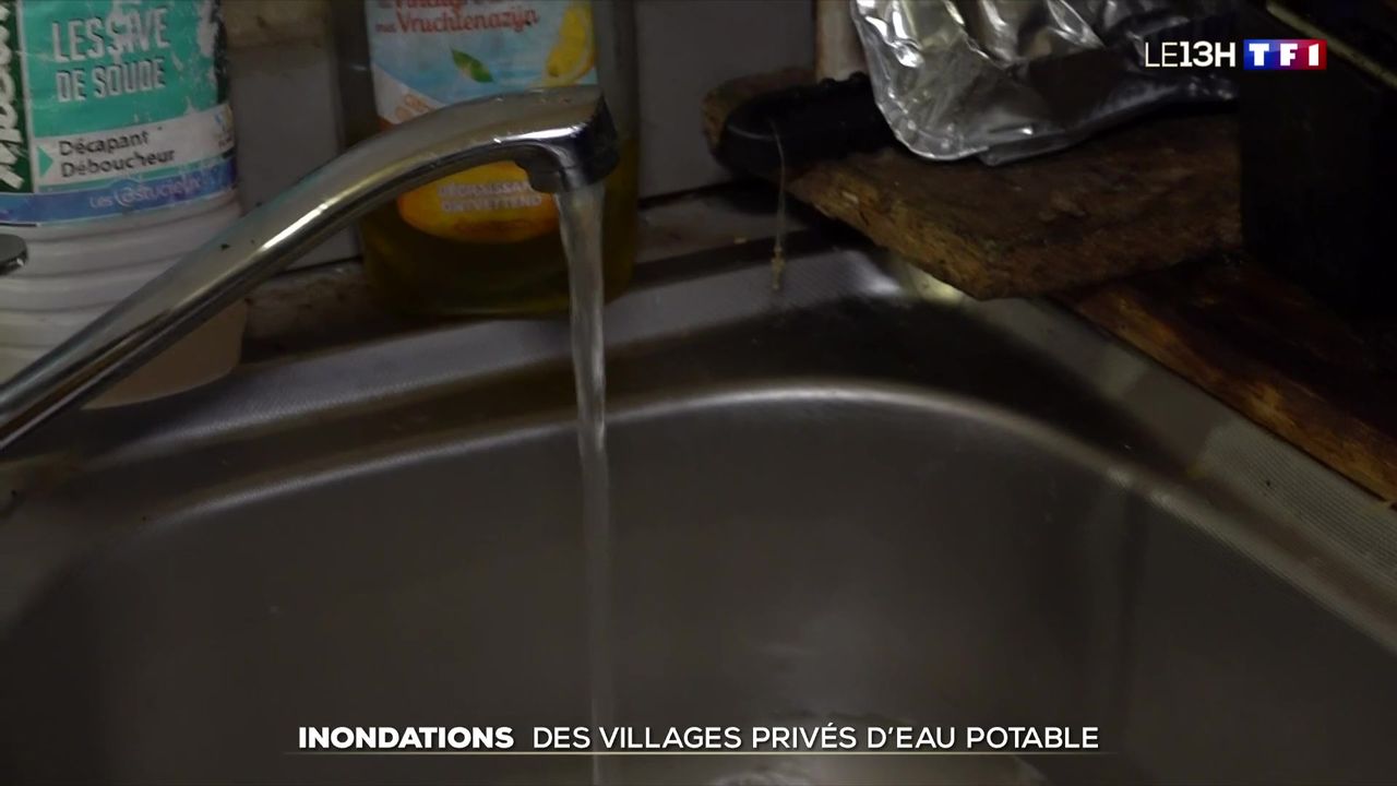 Vue des inondations dans les villages des Pyrénées-Orientales