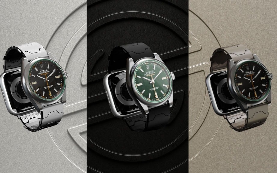 Montre connectée intégrée sous le bracelet Smartlet