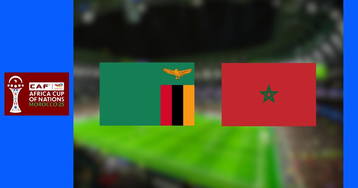 Affiche d'un match de football CAN 2025 entre deux équipes africaines