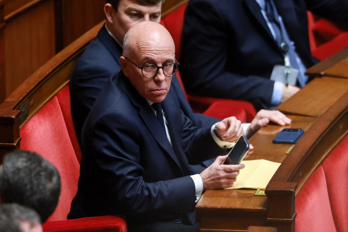 Éric Ciotti lors d'un discours ou interview