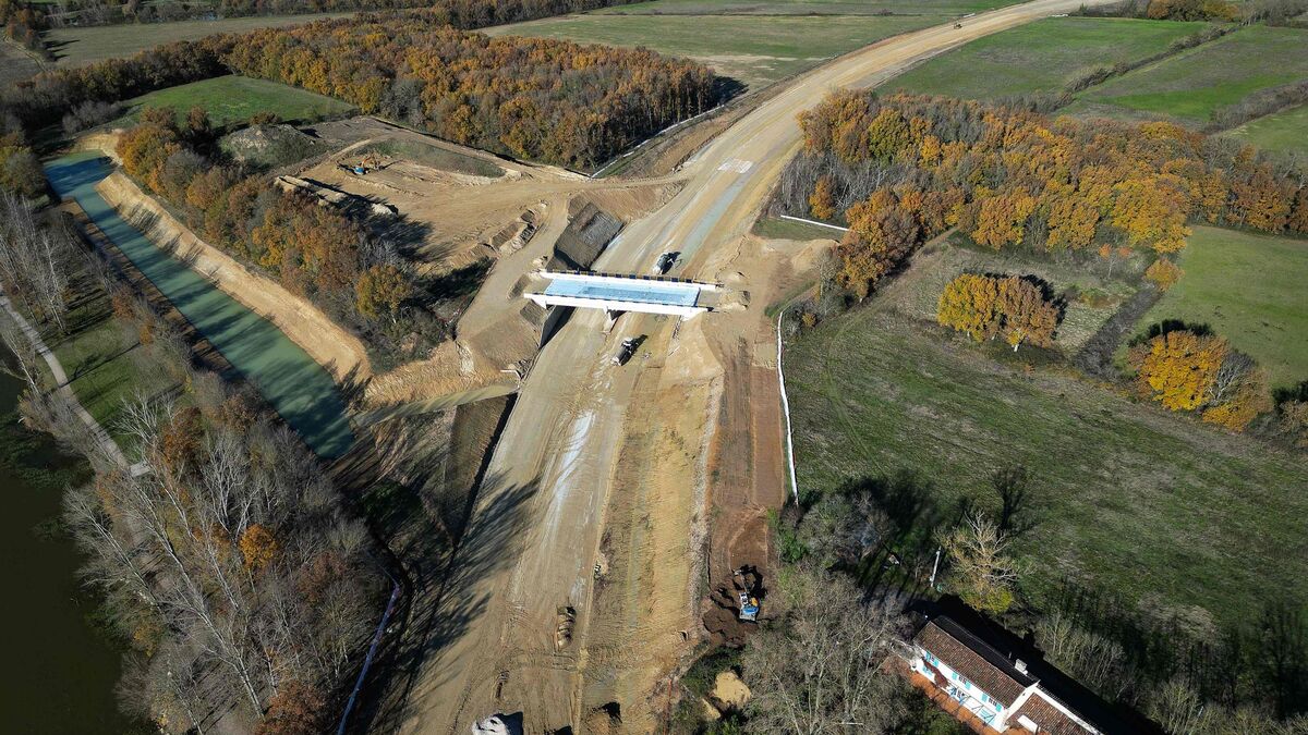 Vue générale du chantier A69, image Le Parisien
