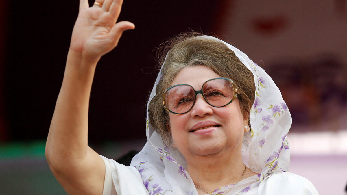 Khaleda Zia lors d'une apparition publique en 2019