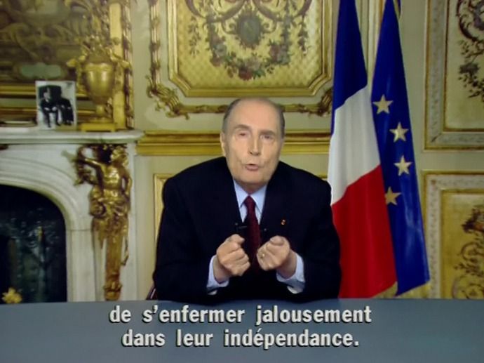 François Mitterrand le 31 décembre 1993