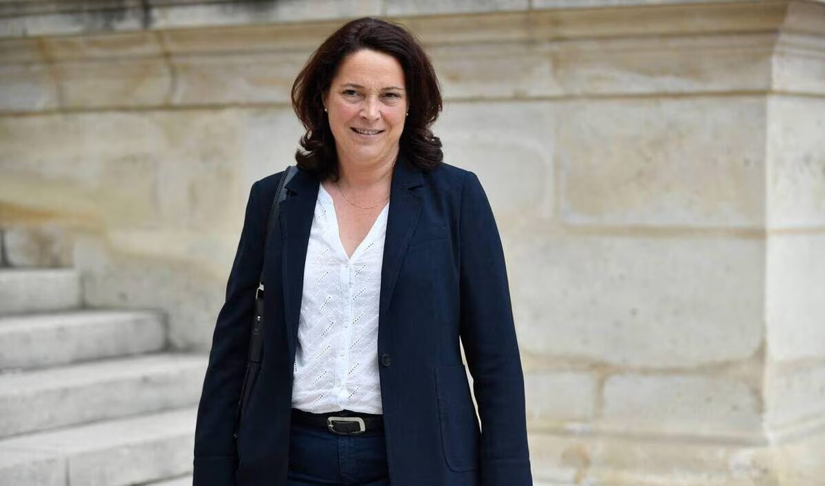 Marina Ferrari lors d'une visite dans le Rhône