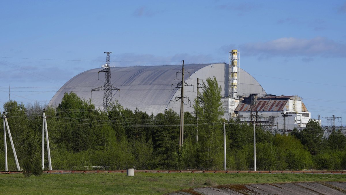 Vue aérienne du site de Tchernobyl
