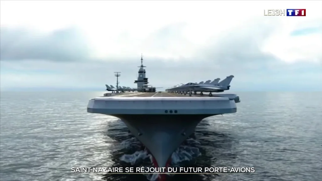 Saint-Nazaire prépare le futur porte-avions: chantier et emplois