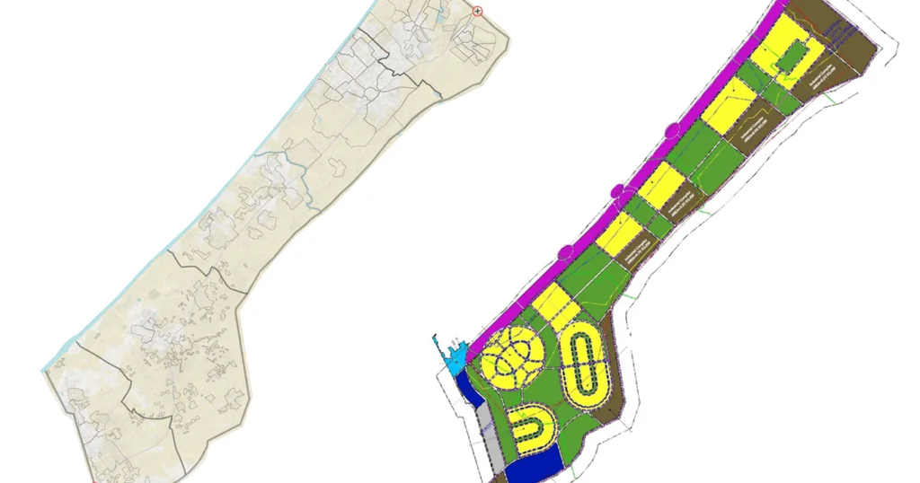 Plan « maître » américain pour Gaza : la carte qui efface la ville