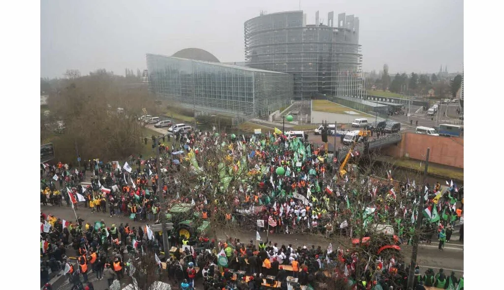 À Strasbourg, des agriculteurs protestent contre l’accord UE-Mercosur