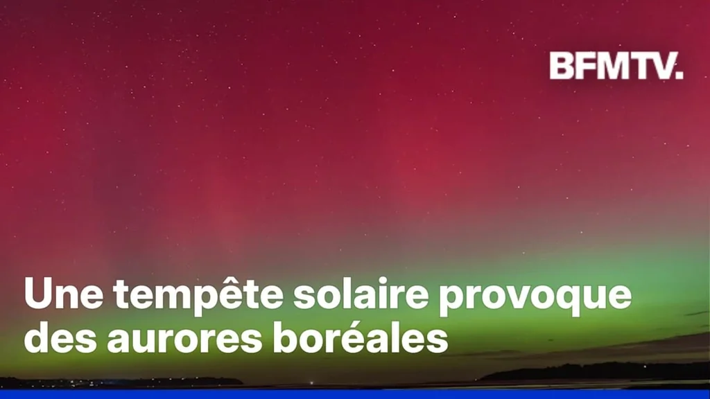 Aurores boréales en France après une tempête solaire majeure