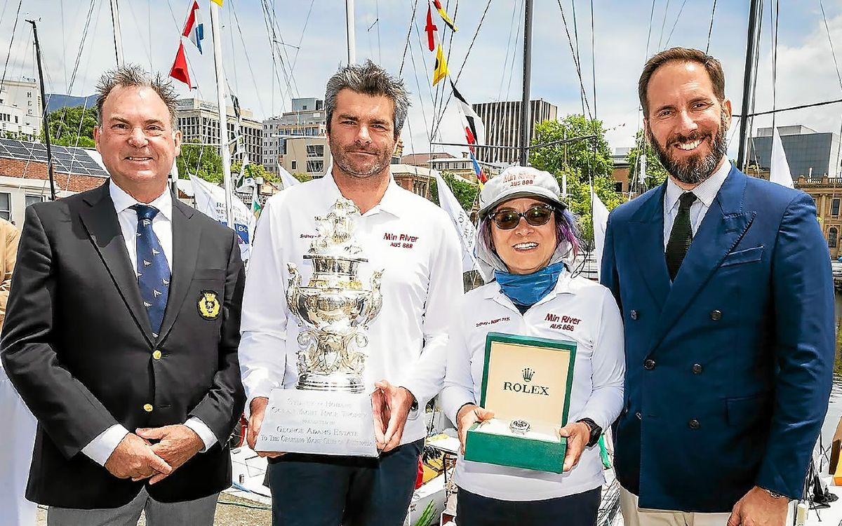 Alexis Loison sur son JPK 10.30 lors de la Sydney-Hobart 2025