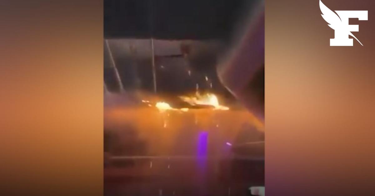 Vue des secours devant le bar Le Constellation à Crans-Montana