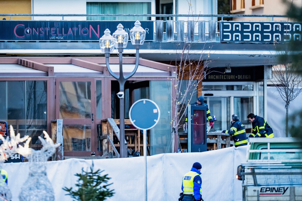 Bar Le Constellation touché par l'incendie à Crans-Montana